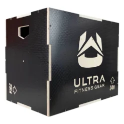 Ultra Fitness Gear 3 In 1 Anti-Slip Wood Plyo Box For Jump, Crossfit, Plyometrics. Sizes: 30/24/20, 24/20/16, 20/18/16, Or 16/14/12