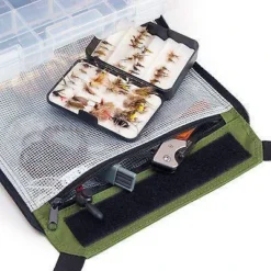 Elkton Outdoors Rolling Tackle Box With Removable Tackle Trays SPORTING GOODS