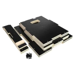 Ultra Fitness Gear 3 In 1 Anti-Slip Wood Plyo Box For Jump, Crossfit, Plyometrics. Sizes: 30/24/20, 24/20/16, 20/18/16, Or 16/14/12