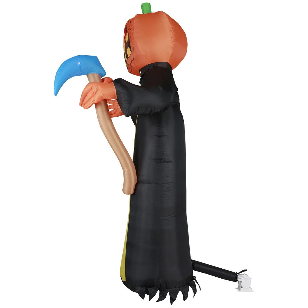 Holidayana 10 Ft Pumpkin Head Reaper With Scythe Halloween Inflatable HOME GOODS 7 Holidayana 10 Ft Pumpkin Head Reaper With Scythe Halloween Inflatable HOME GOODS