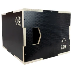Ultra Fitness Gear 3 In 1 Anti-Slip Wood Plyo Box For Jump, Crossfit, Plyometrics. Sizes: 30/24/20, 24/20/16, 20/18/16, Or 16/14/12