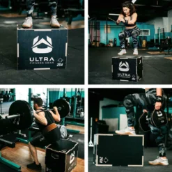 Ultra Fitness Gear 3 In 1 Anti-Slip Wood Plyo Box For Jump, Crossfit, Plyometrics. Sizes: 30/24/20, 24/20/16, 20/18/16, Or 16/14/12
