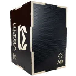 Ultra Fitness Gear 3 In 1 Anti-Slip Wood Plyo Box For Jump, Crossfit, Plyometrics. Sizes: 30/24/20, 24/20/16, 20/18/16, Or 16/14/12