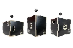 Ultra Fitness Gear 3 In 1 Anti-Slip Wood Plyo Box For Jump, Crossfit, Plyometrics. Sizes: 30/24/20, 24/20/16, 20/18/16, Or 16/14/12