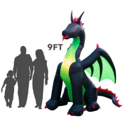Holidayana HOME GOODS 9ft Inflatable Halloween Dragon