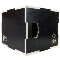 Ultra Fitness Gear 3 In 1 Anti-Slip Wood Plyo Box For Jump, Crossfit, Plyometrics. Sizes: 30/24/20, 24/20/16, 20/18/16, Or 16/14/12