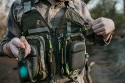 Elkton Outdoors Fly Fishing Vest Backpack With Wading Pack