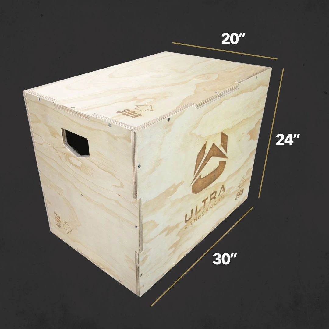 Ultra Fitness Gear 3 In 1 Wood Plyo Box For Jump, Crossfit, Plyometrics. Sizes: 30/24/20, 24/20/16, 20/18/16, Or 16/14/12 SPORTING GOODS 18 Ultra Fitness Gear 3 In 1 Wood Plyo Box For Jump, Crossfit, Plyometrics. Sizes: 30/24/20, 24/20/16, 20/18/16, Or 16/14/12 SPORTING GOODS