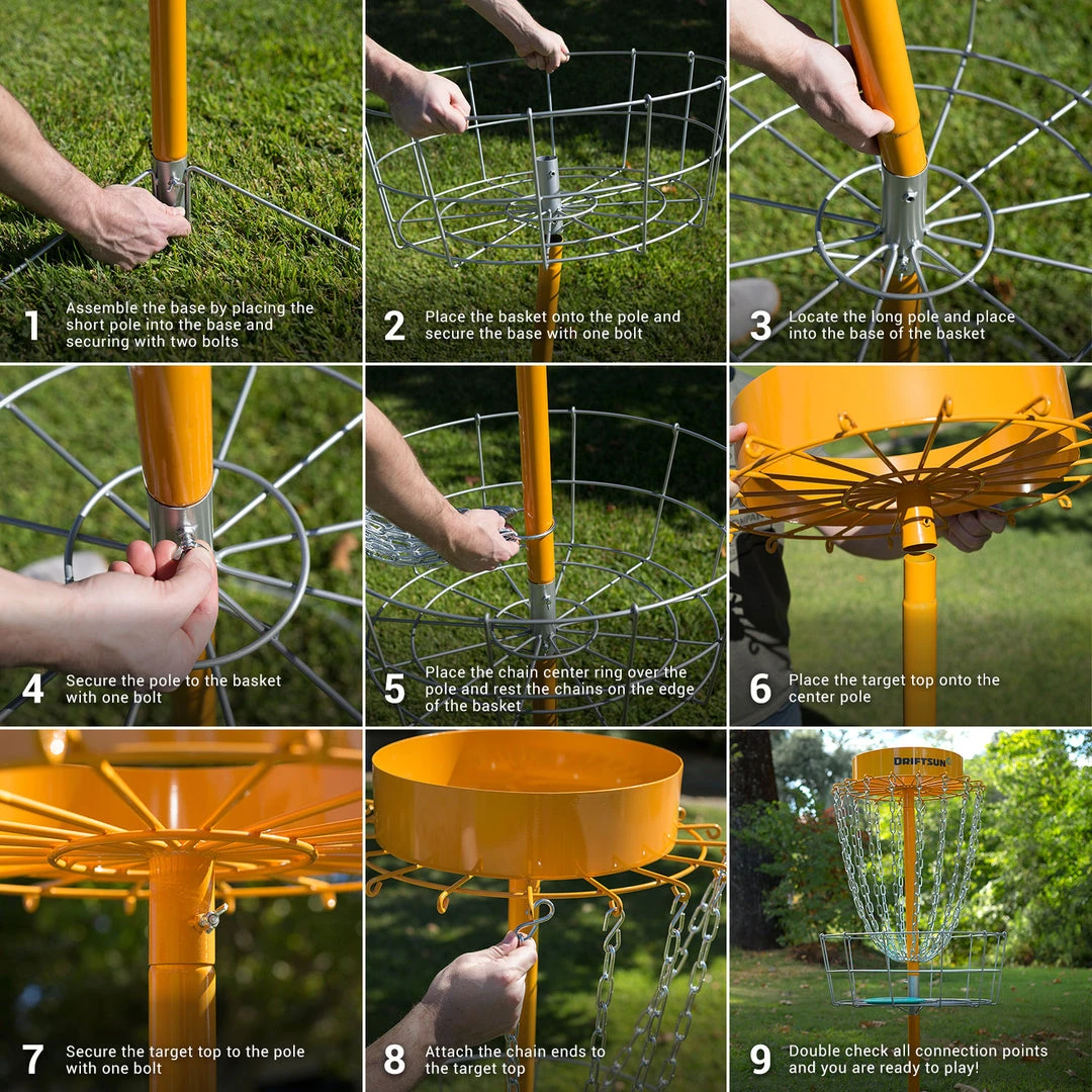 SPORTING GOODS Driftsun Typhoon Heavy Duty Disc Golf Basket, Portable Practice Target 3 SPORTING GOODS Driftsun Typhoon Heavy Duty Disc Golf Basket, Portable Practice Target