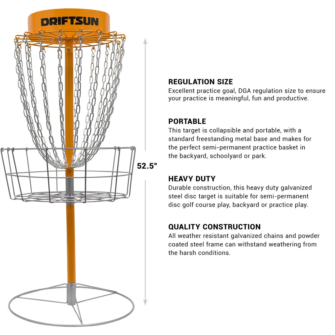 SPORTING GOODS Driftsun Typhoon Heavy Duty Disc Golf Basket, Portable Practice Target 5 SPORTING GOODS Driftsun Typhoon Heavy Duty Disc Golf Basket, Portable Practice Target