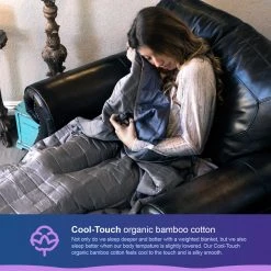 Moonstone HOME GOODS Bamboo Cooling Weighted Blanket For Adults