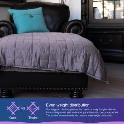 Moonstone HOME GOODS Bamboo Cooling Weighted Blanket For Adults