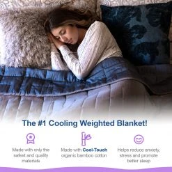 Moonstone HOME GOODS Bamboo Cooling Weighted Blanket For Adults