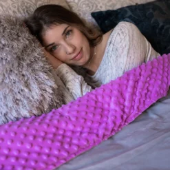 Moonstone HOME GOODS Premium Weighted Blanket In Minky Duvet Cover