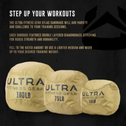 Ultra Fitness Gear Soft Atlas Stone Sandbag, Includes Ultra Durable Soft Outer Shell And Filler Bag 9 Ultra Fitness Gear Soft Atlas Stone Sandbag, Includes Ultra Durable Soft Outer Shell And Filler Bag