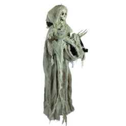 Holidayana Patio & Outdoors Animatronic Floating Skeleton - Sound And Touch Activated Halloween Decoration With Lighted Eyes And Scary Sounds