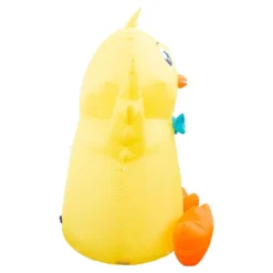 Holidayana Inflatable Easter Baby Chick With Easter Eggs Basket Decoration With Built-In Fan And LED Lights