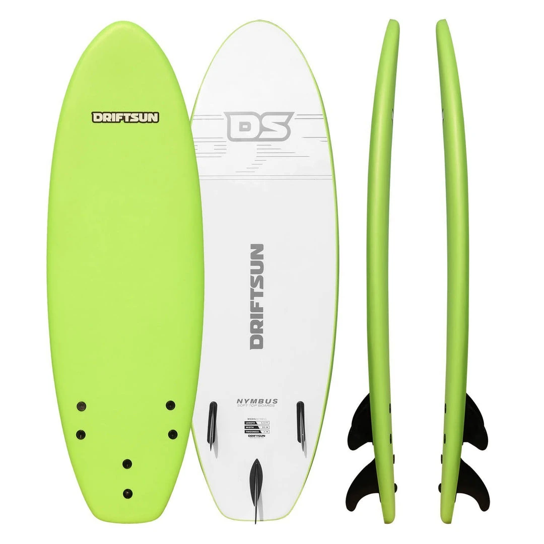 Driftsun Nymbus Foam Surfboard, EPS Foam Core, Includes 3 Removable Fins 5 Driftsun Nymbus Foam Surfboard, EPS Foam Core, Includes 3 Removable Fins