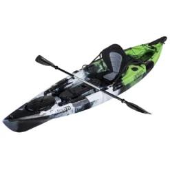 Elkton Outdoors Auklet 10' Single Person Rudder Operated Sit On Top Fishing Kayak SPORTING GOODS
