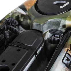 Elkton Outdoors Auklet 12 Foot Single Person Sit On Top Fishing Kayak With SmartTracker Rudder And Aluminum Framed Seat SPORTING GOODS