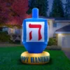 Holidayana Inflatable Dreidel Hanukkah Decoration With Built-In Fan And LED Lights