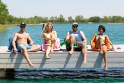 Driftsun Two-Pack Folding Stadium Seats, Reclining Bleacher Chairs HOME GOODS