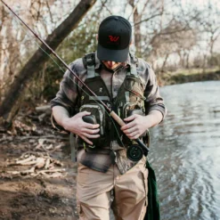 Elkton Outdoors Fly Fishing Vest Backpack With Wading Pack