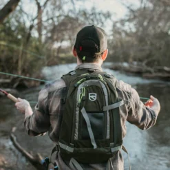 Elkton Outdoors Fly Fishing Vest Backpack With Wading Pack