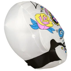 Holidayana Inflatable Halloween Skull Decoration With Built-In Fan And LED Lights HOME GOODS