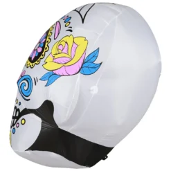 Holidayana Inflatable Halloween Skull Decoration With Built-In Fan And LED Lights HOME GOODS