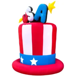 Holidayana 6ft Tall Fourth Of July USA Hat Yard Inflatable