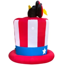 Holidayana 6ft Tall Fourth Of July USA Hat Yard Inflatable