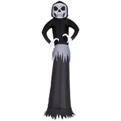 Holidayana HOME GOODS 9 Ft Black Reaper Ghost Halloween Inflatable