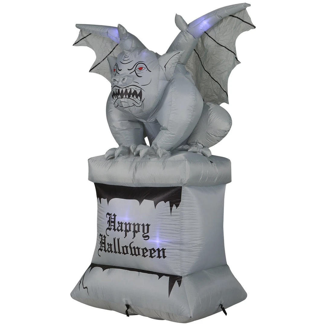 Holidayana 8 Ft Perched Stone Gargoyle On Pedestal Halloween Inflatable 6 Holidayana 8 Ft Perched Stone Gargoyle On Pedestal Halloween Inflatable