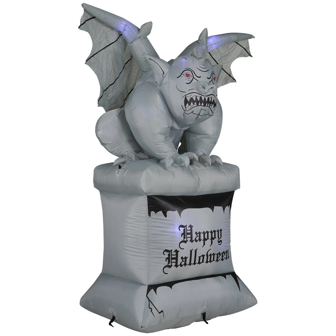 Holidayana 8 Ft Perched Stone Gargoyle On Pedestal Halloween Inflatable 5 Holidayana 8 Ft Perched Stone Gargoyle On Pedestal Halloween Inflatable