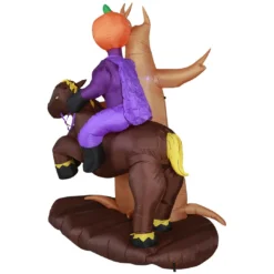 Holidayana HOME GOODS 8 Ft Headless Horseman With Jack O' Lantern Head Halloween Inflatable 15 Holidayana HOME GOODS 8 Ft Headless Horseman With Jack O' Lantern Head Halloween Inflatable