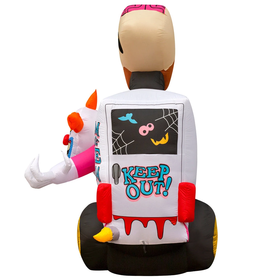 Holidayana 8 Ft Inflatable Halloween Clown Ice Cream Truck Yard Decoration 2 Holidayana 8 Ft Inflatable Halloween Clown Ice Cream Truck Yard Decoration