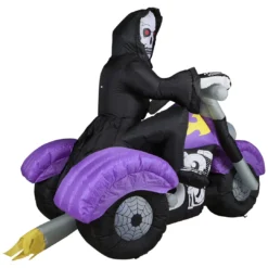 Holidayana HOME GOODS 8 Ft Long Reaper On Trike Chopper Halloween Inflatable 16 Holidayana HOME GOODS 8 Ft Long Reaper On Trike Chopper Halloween Inflatable