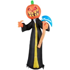 Holidayana 10 Ft Pumpkin Head Reaper With Scythe Halloween Inflatable HOME GOODS 19 Holidayana 10 Ft Pumpkin Head Reaper With Scythe Halloween Inflatable HOME GOODS