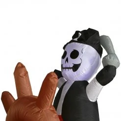 Holidayana HOME GOODS 10 Ft Wide Haunted Pirate Ship Halloween Inflatable