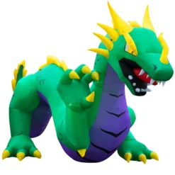Holidayana 15 Ft Inflatable Halloween Serpent Dragon Yard Decoration Lawn Inflatables