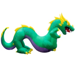 Holidayana 15 Ft Inflatable Halloween Serpent Dragon Yard Decoration Lawn Inflatables