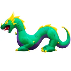 Holidayana 15 Ft Inflatable Halloween Serpent Dragon Yard Decoration Lawn Inflatables