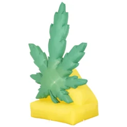 Holidayana HOME GOODS 6 Ft Giant Pot Leaf Inflatable Yard Decoration With Built-in Bulbs, Tie-Downs, And Powerful Fan