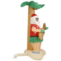Holidayana 8 Ft Inflatable Christmas Hula Santa Outdoor Decoration With LED Lights, Fan, And Stakes HOME GOODS 11 Holidayana 8 Ft Inflatable Christmas Hula Santa Outdoor Decoration With LED Lights, Fan, And Stakes HOME GOODS