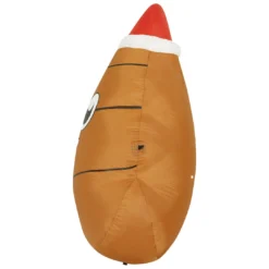 Holidayana 4 Ft Inflatable Christmas Poop Outdoor Decoration With LED Lights, Fan, And Stakes