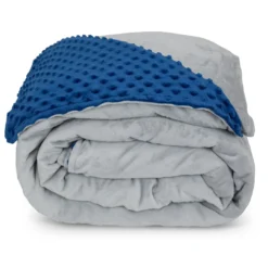 Moonstone HOME GOODS Premium Weighted Blanket In Minky Duvet Cover