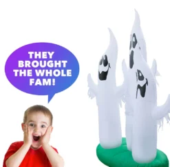 Holidayana HOME GOODS Inflatable Ghost Family Decoration With Built-In Fan And LED Lights