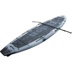 SPORTING GOODS Elkton Outdoors 12’ Hybrid IBIS Pro Stand-Up Fishing Paddleboard, Includes 2 Scotty, 2 Bungie, And 5 Multi-use Track Mounts