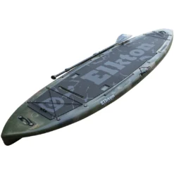 SPORTING GOODS Elkton Outdoors 12’ Hybrid IBIS Pro Stand-Up Fishing Paddleboard, Includes 2 Scotty, 2 Bungie, And 5 Multi-use Track Mounts